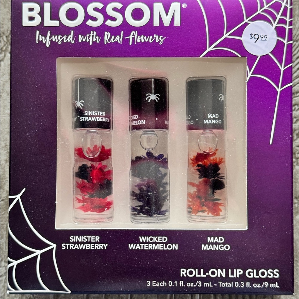 Blossom Floral Infused Lip Gloss Trio